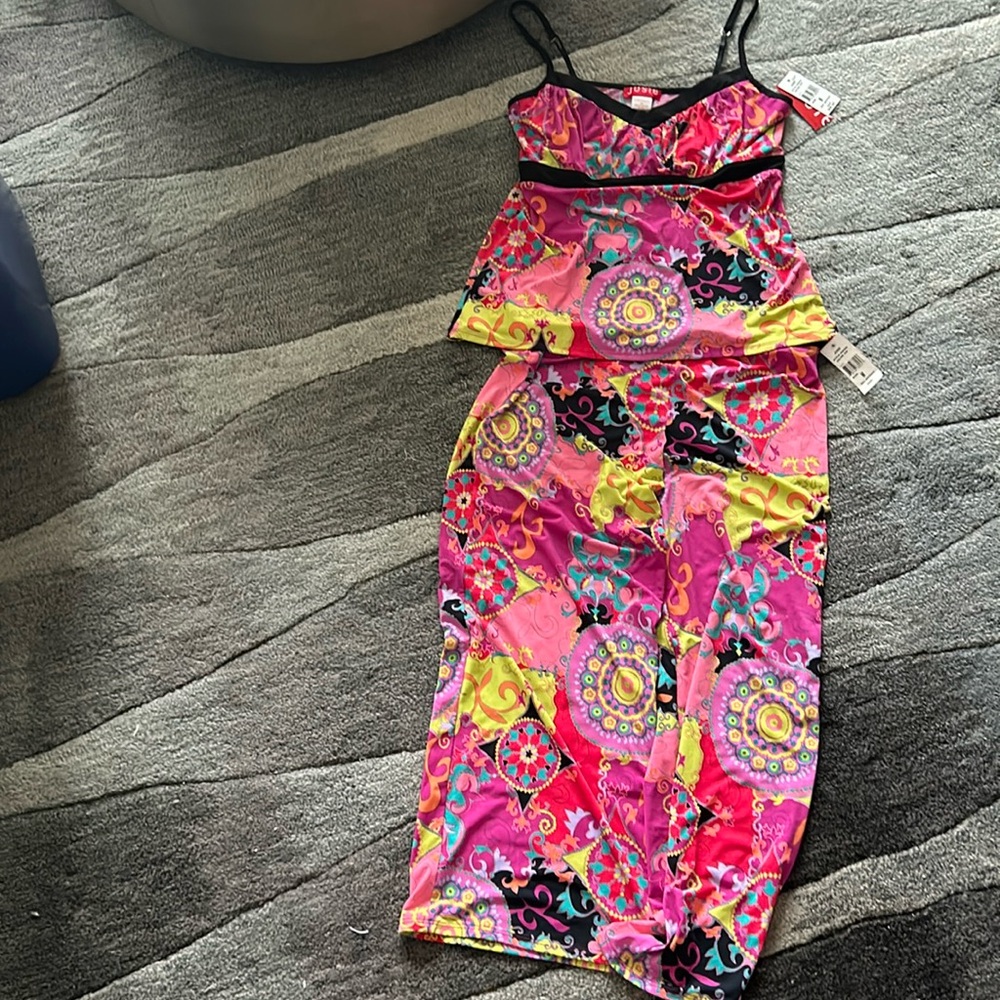 Josie by Natori two piece silky pajama set.  New with tags.  Size Medium.